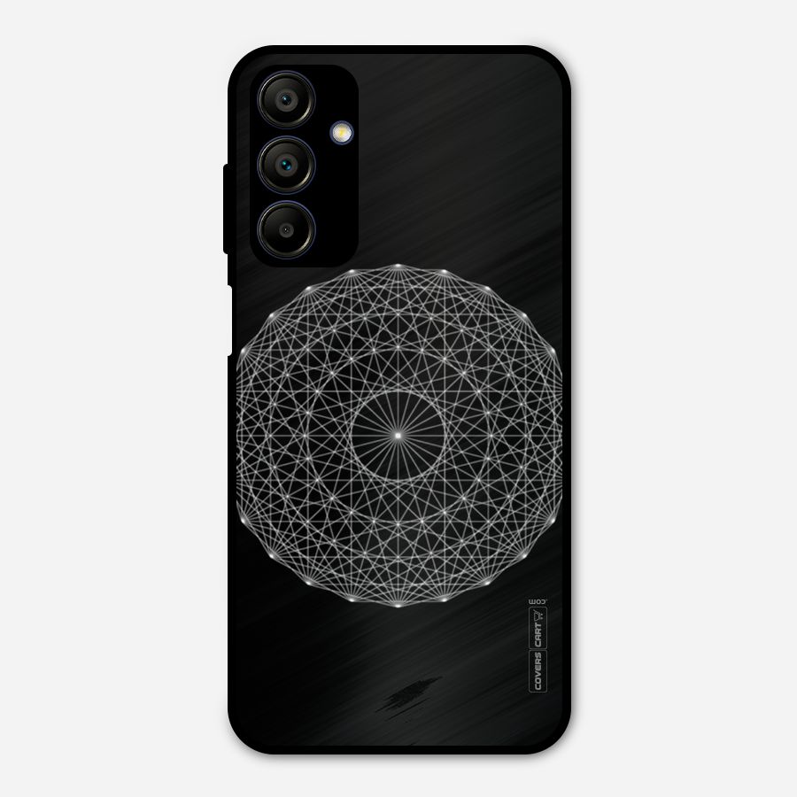 Black Clipart Metal Back Case for Galaxy A15 5G