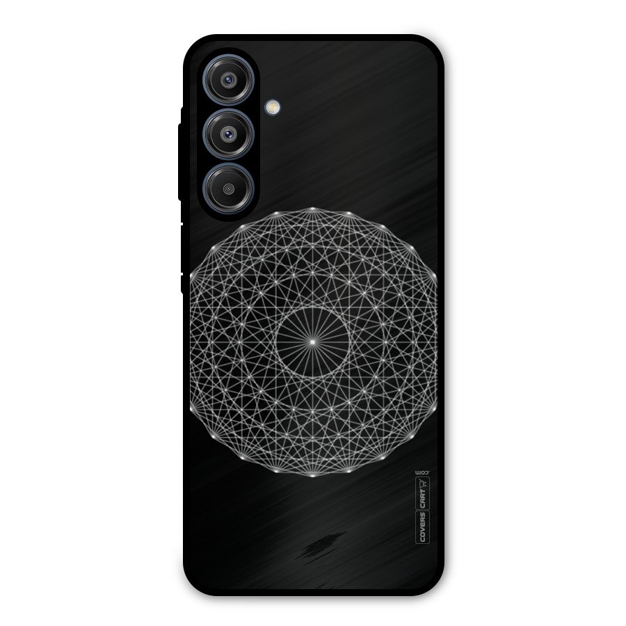 Black Clipart Metal Back Case for Galaxy A16 5G