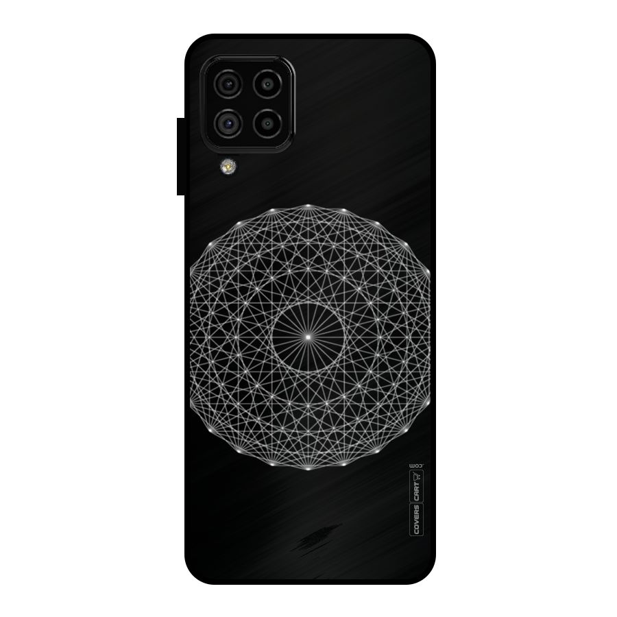 Black Clipart Metal Back Case for Galaxy A22 4G