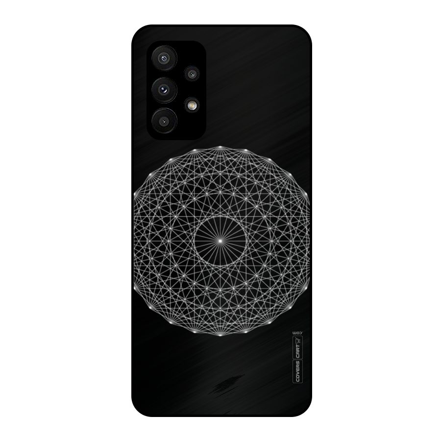Black Clipart Metal Back Case for Galaxy A23