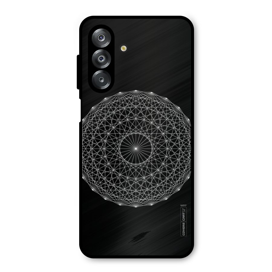 Black Clipart Metal Back Case for Galaxy A26
