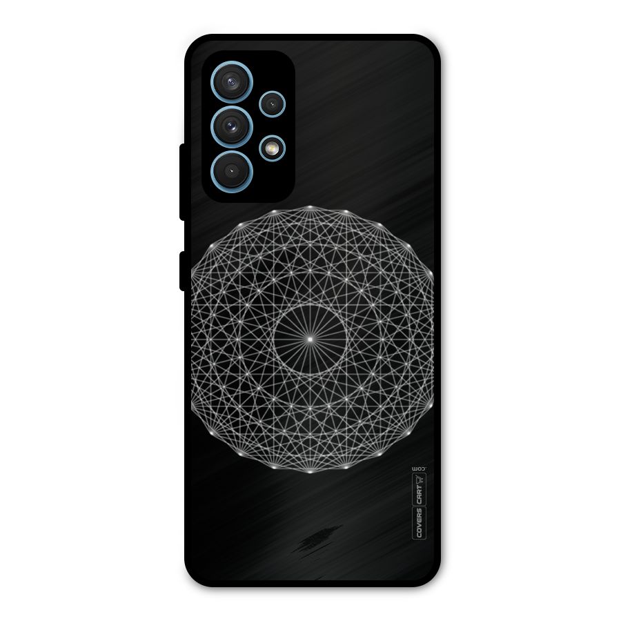 Black Clipart Metal Back Case for Galaxy A32