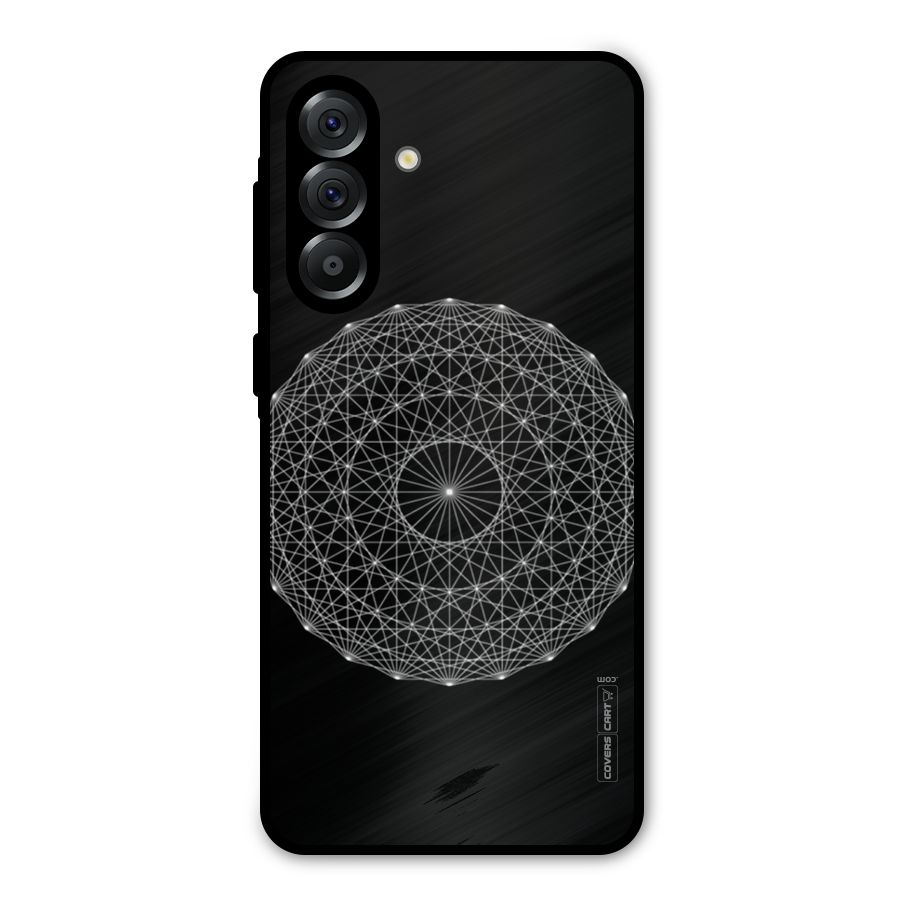 Black Clipart Metal Back Case for Galaxy A36