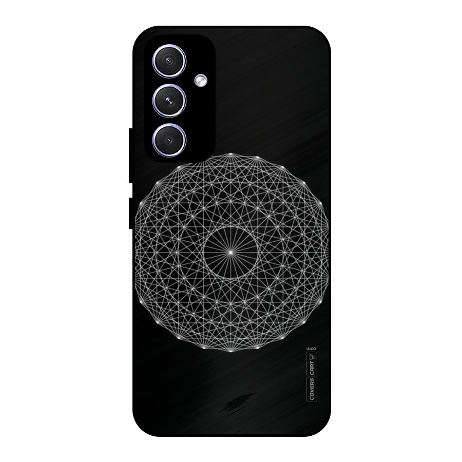 Black Clipart Metal Back Case for Galaxy A54