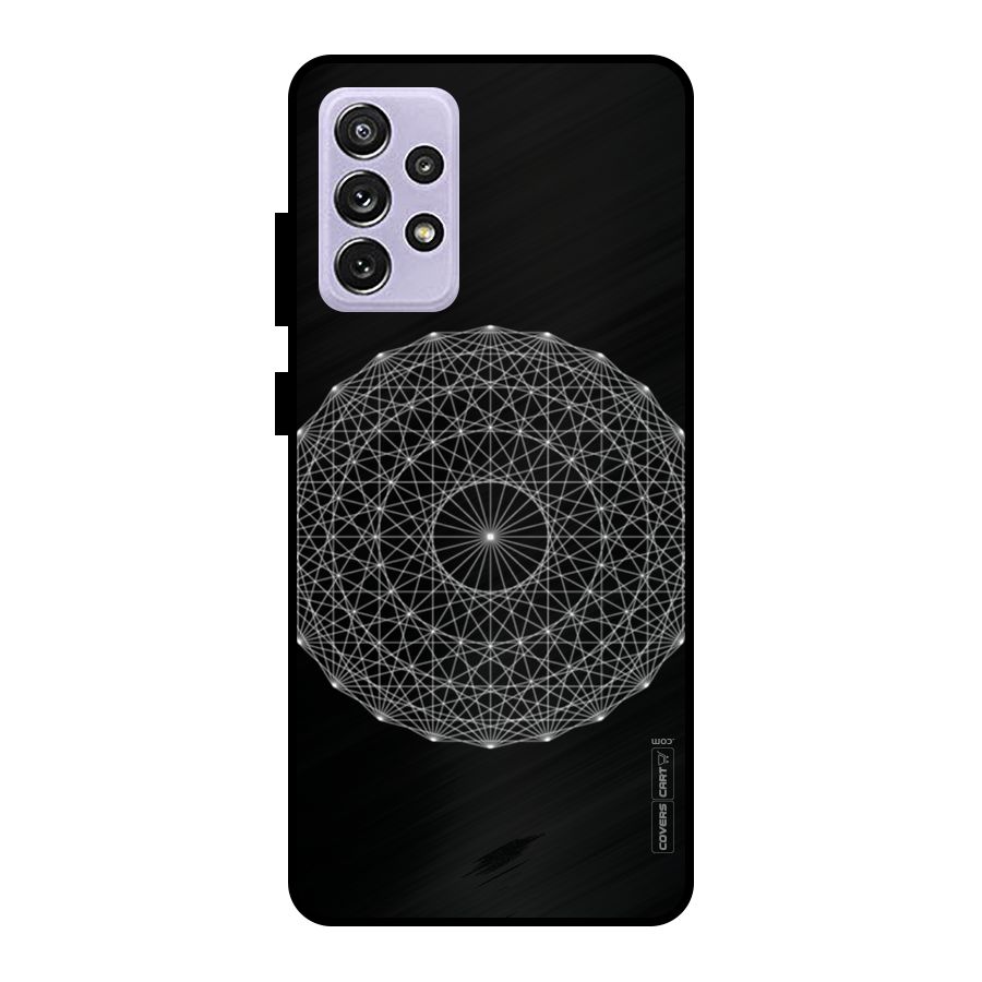 Black Clipart Metal Back Case for Galaxy A72