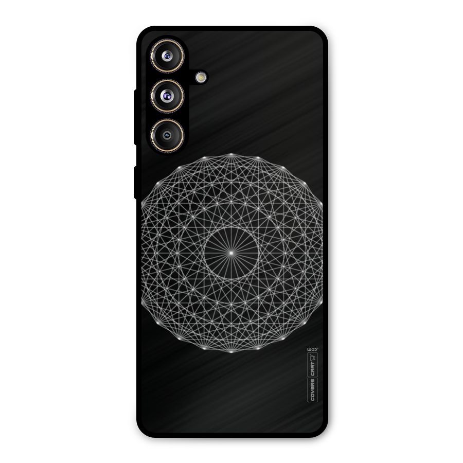 Black Clipart Metal Back Case for Galaxy F55