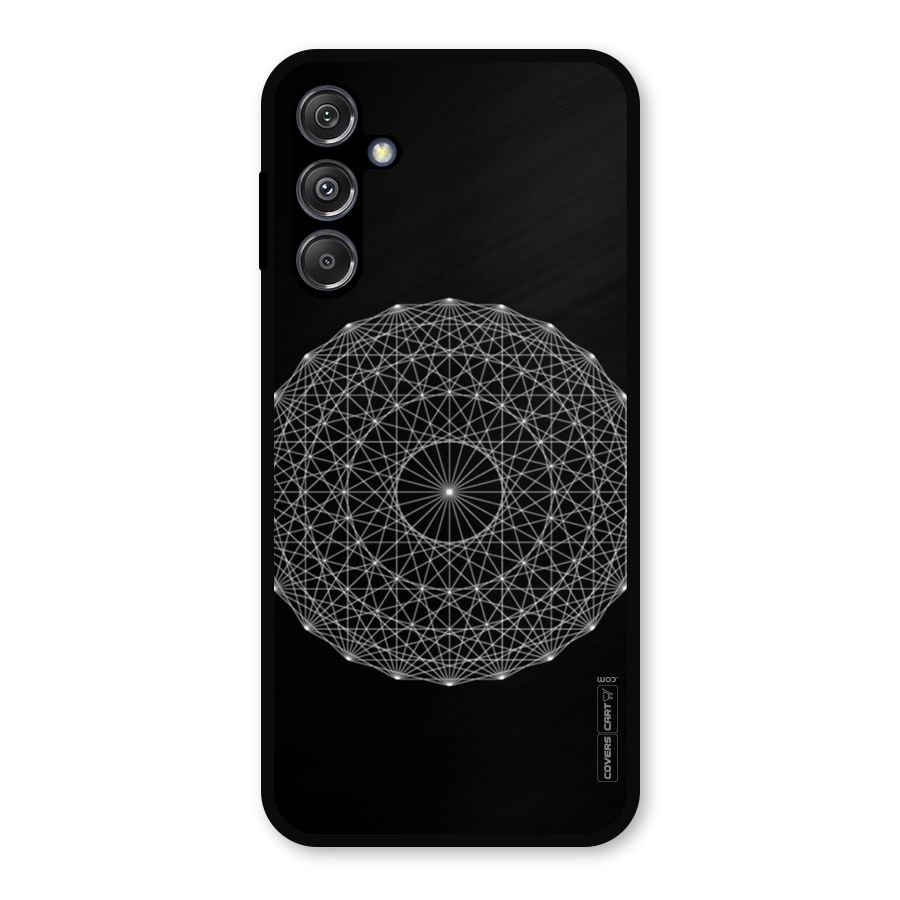 Black Clipart Metal Back Case for Galaxy M34 5G