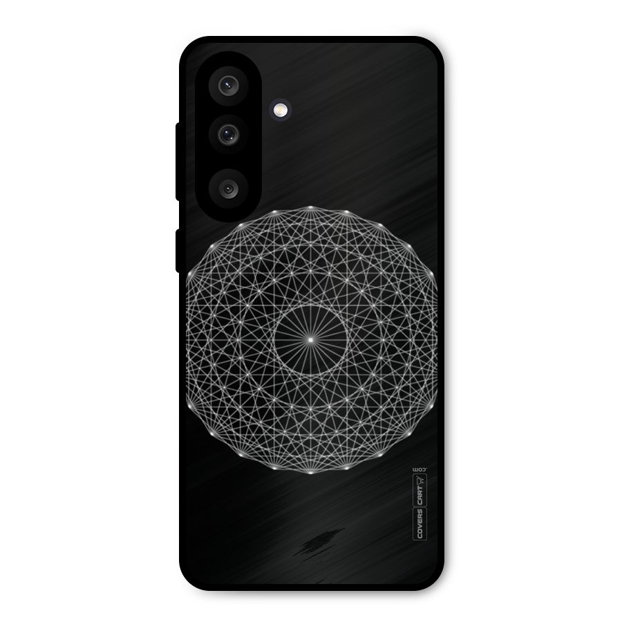 Black Clipart Metal Back Case for Galaxy M56
