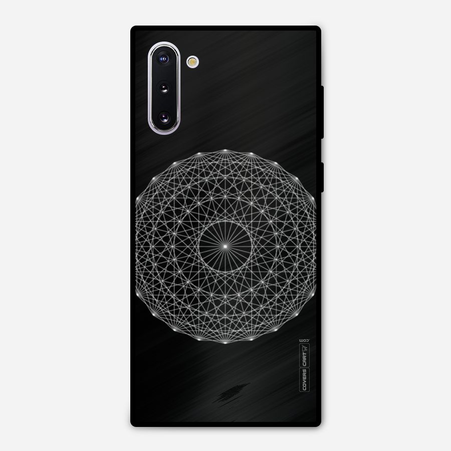 Black Clipart Metal Back Case for Galaxy Note 10