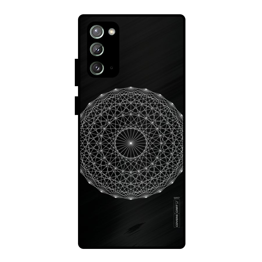 Black Clipart Metal Back Case for Galaxy Note 20