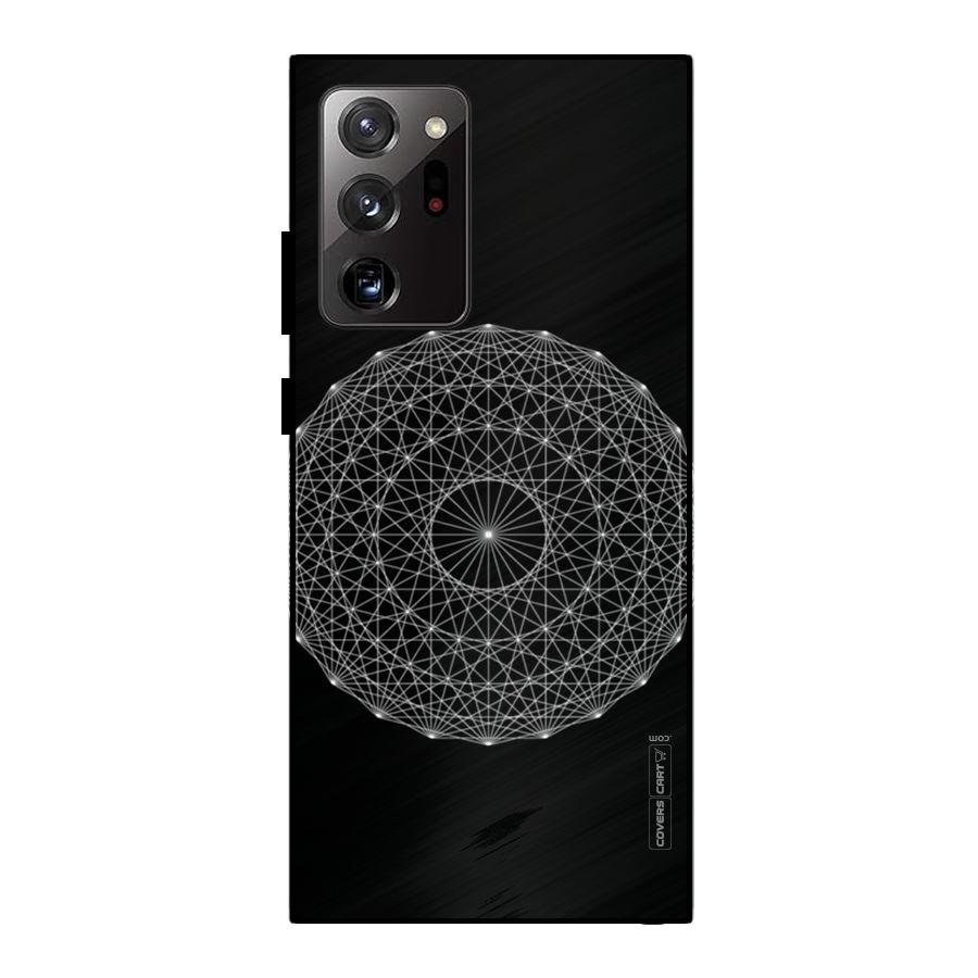 Black Clipart Metal Back Case for Galaxy Note 20 Ultra