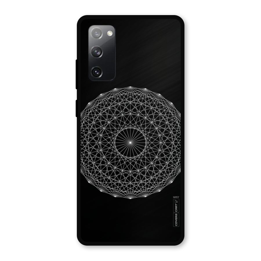 Black Clipart Metal Back Case for Galaxy S20 FE 5G