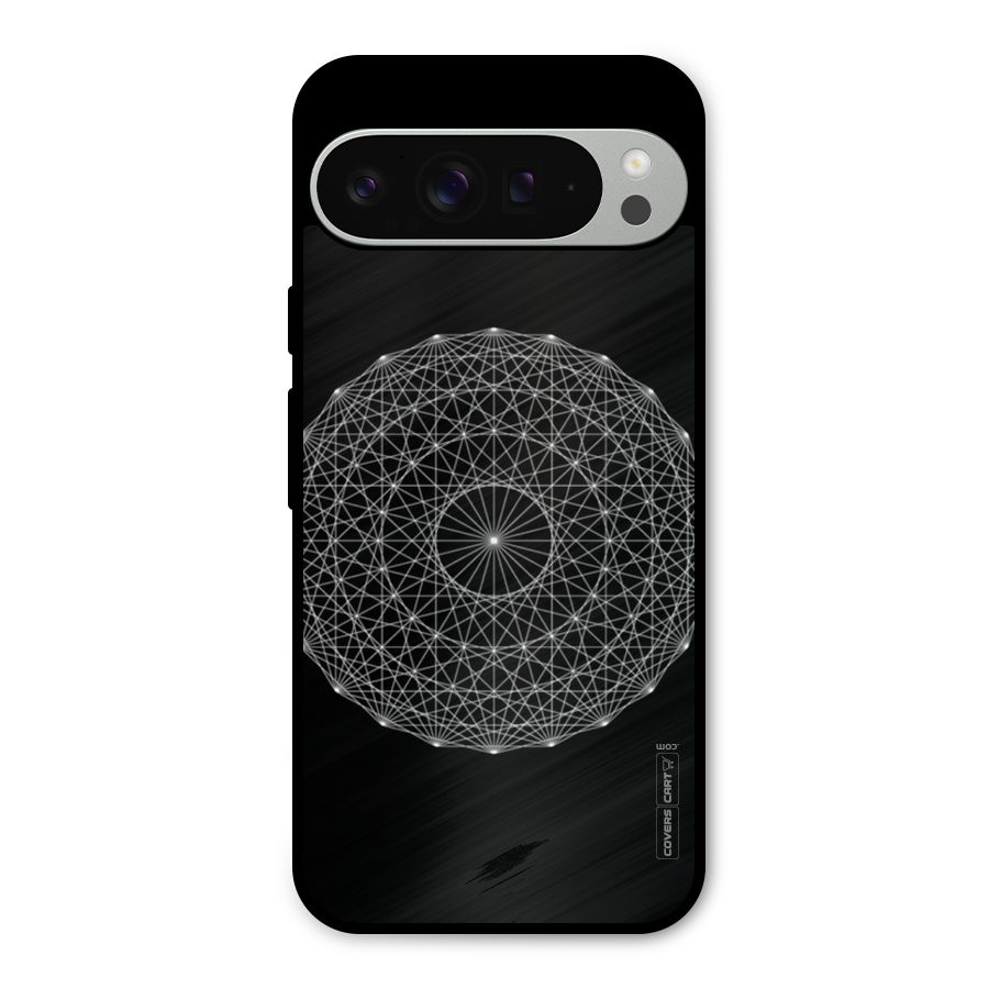 Black Clipart Metal Back Case for Google Pixel 9 Pro XL