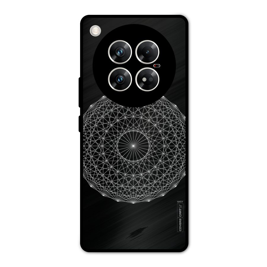 Black Clipart Metal Back Case for Infinix Zero 40 5G