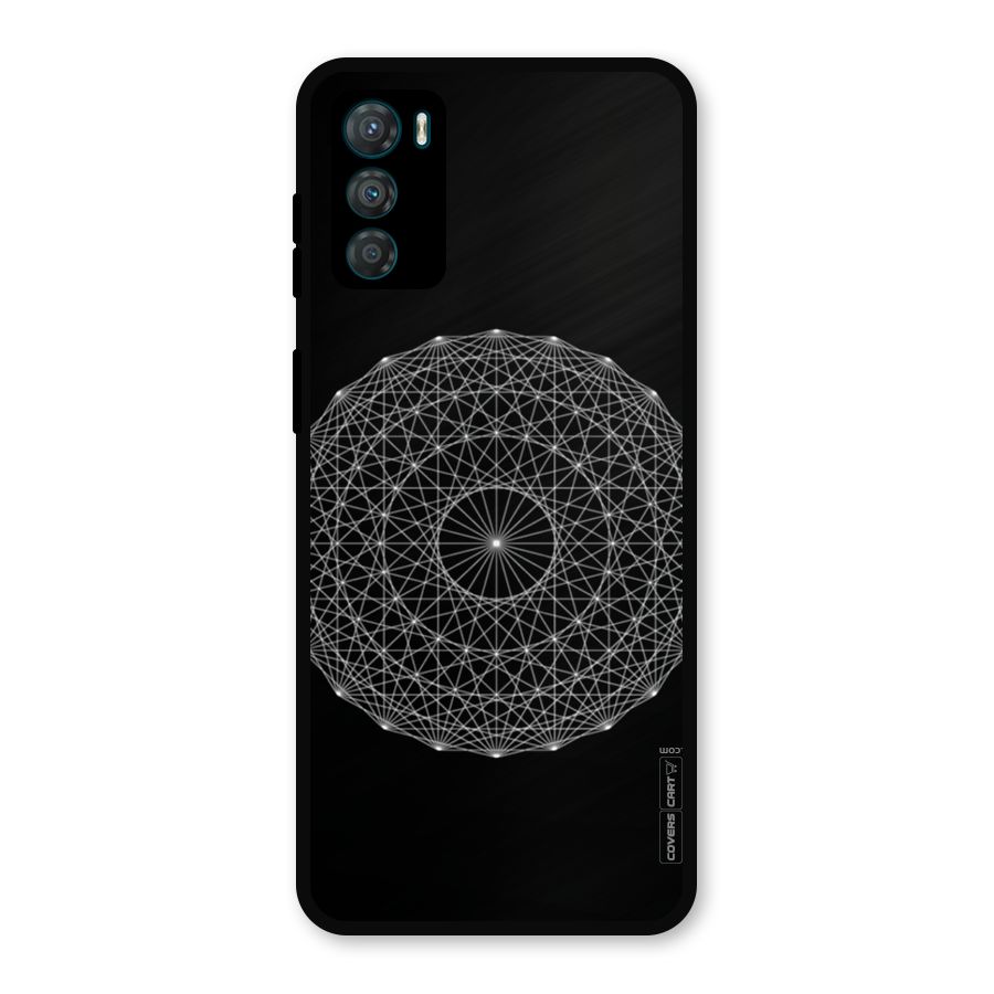 Black Clipart Metal Back Case for Moto G42