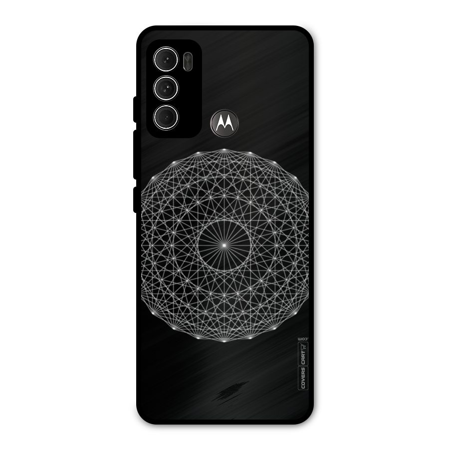 Black Clipart Metal Back Case for Moto G60
