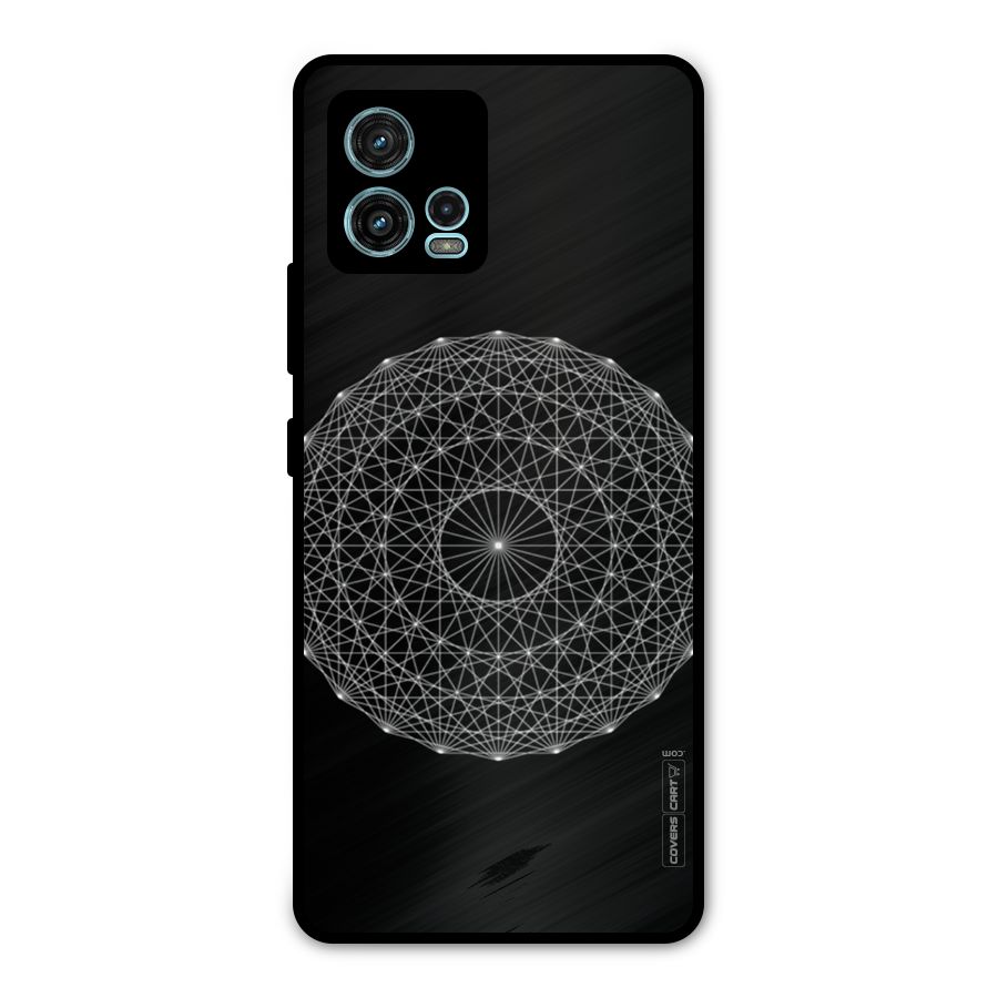 Black Clipart Metal Back Case for Moto G72