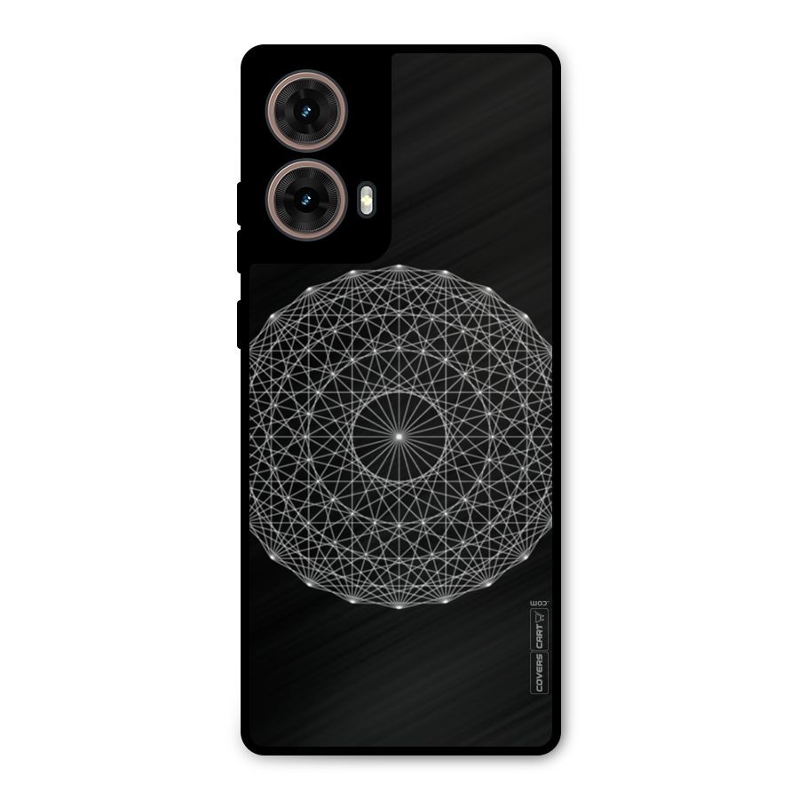 Black Clipart Metal Back Case for Moto G85