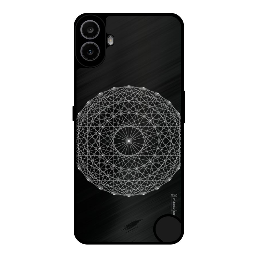 Black Clipart Metal Back Case for Nothing CMF Phone 1