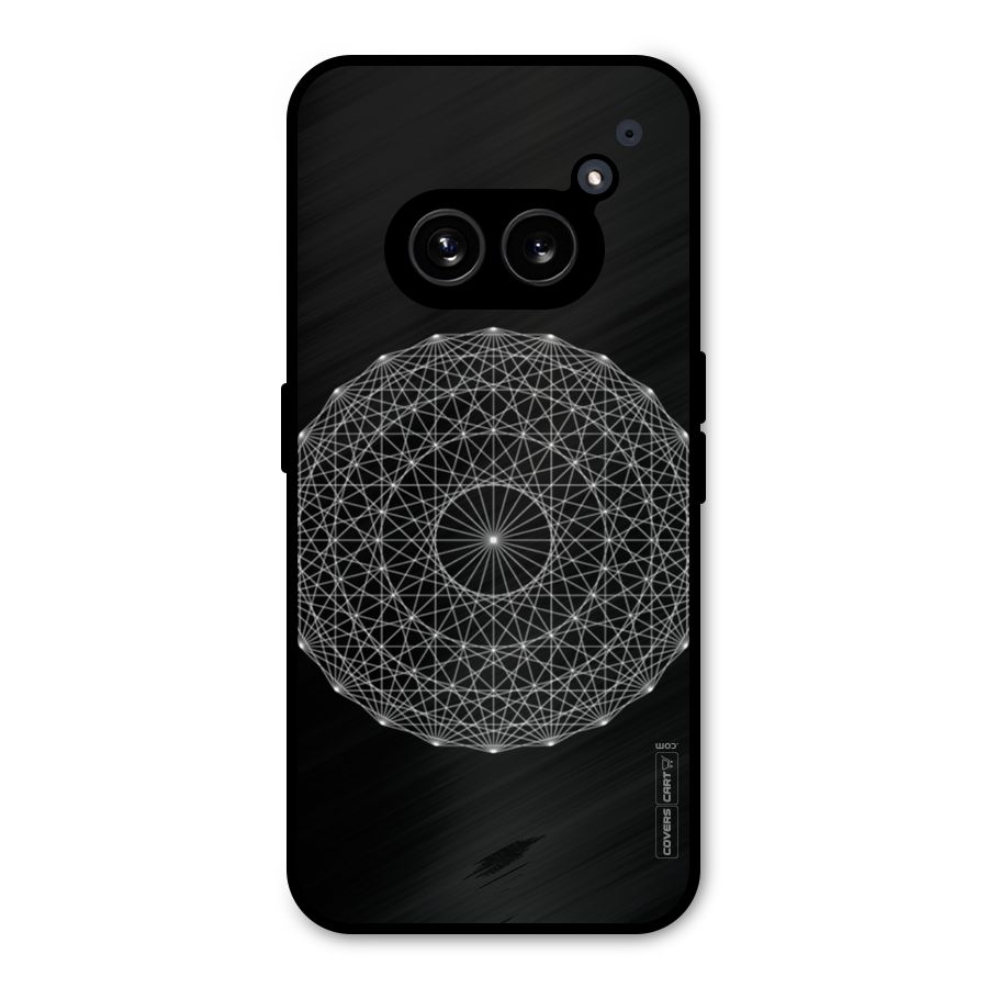 Black Clipart Metal Back Case for Nothing Phone 2a Plus