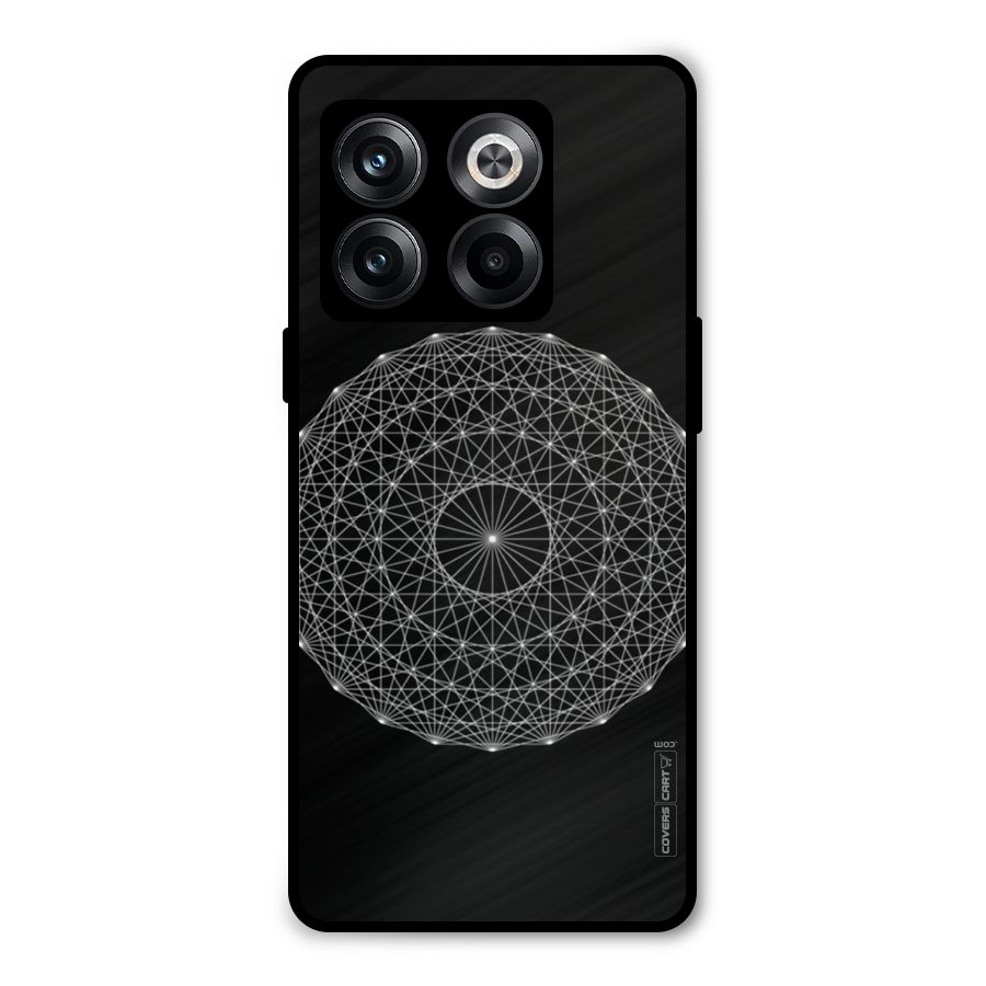 Black Clipart Metal Back Case for OnePlus 10T