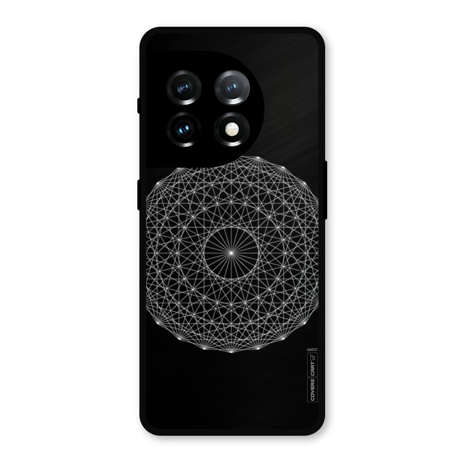 Black Clipart Metal Back Case for OnePlus 11