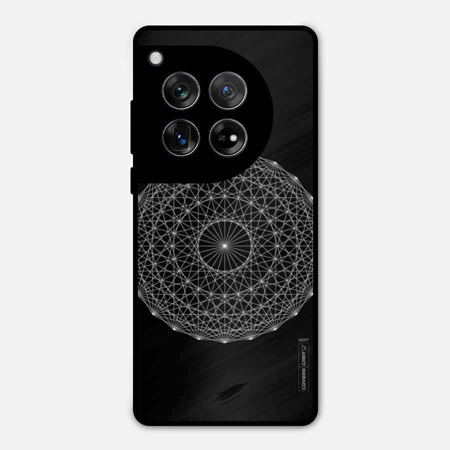 Black Clipart Metal Back Case for OnePlus 12
