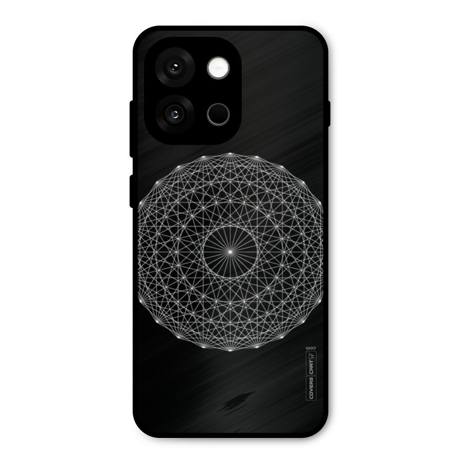 Black Clipart Metal Back Case for OnePlus 13s