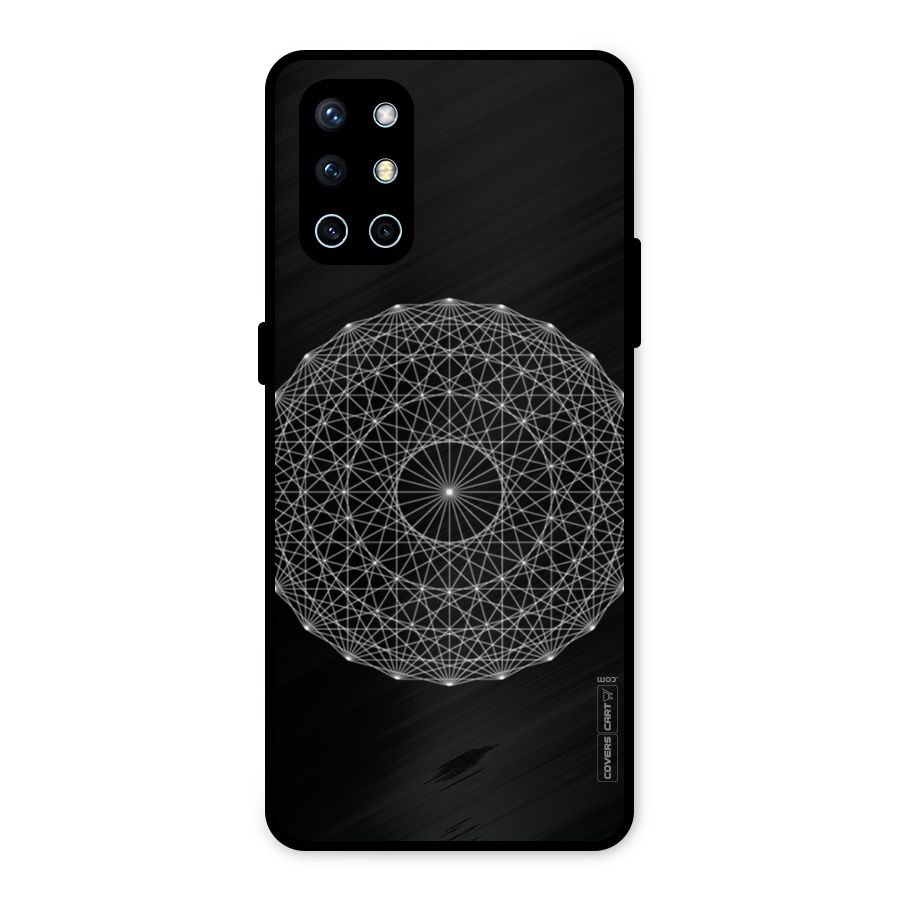 Black Clipart Metal Back Case for OnePlus 9R
