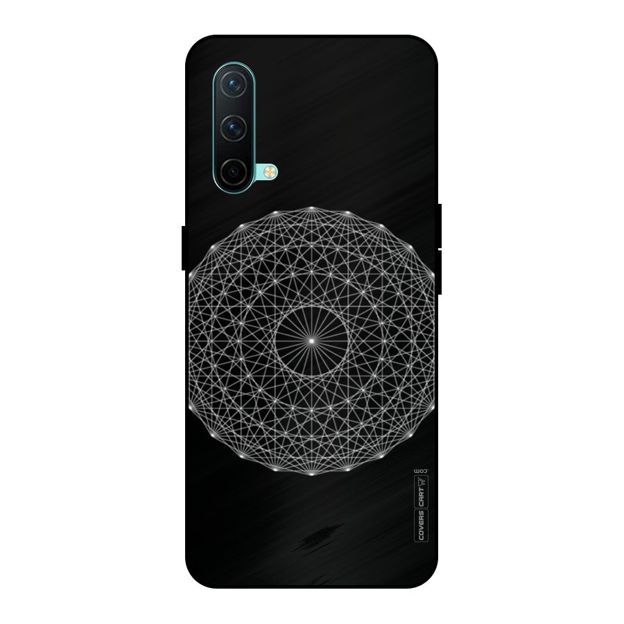 Black Clipart Metal Back Case for OnePlus Nord CE 5G