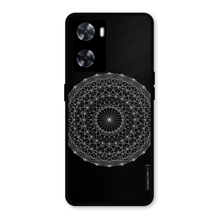 Black Clipart Metal Back Case for OnePlus Nord N20 SE