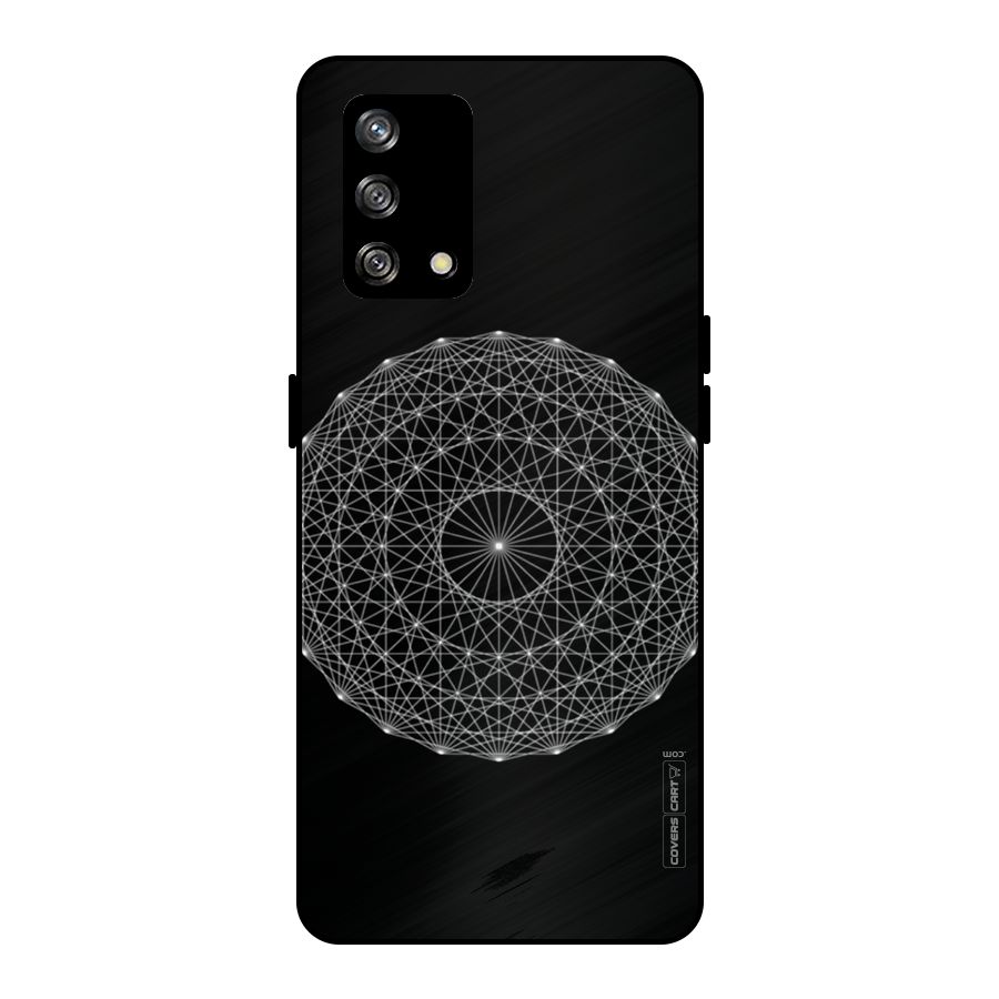 Black Clipart Metal Back Case for Oppo F19s