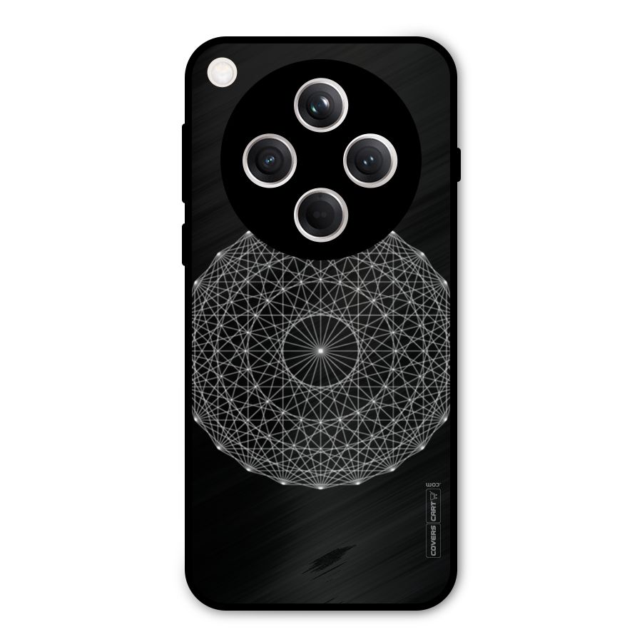 Black Clipart Metal Back Case for Oppo Find X8