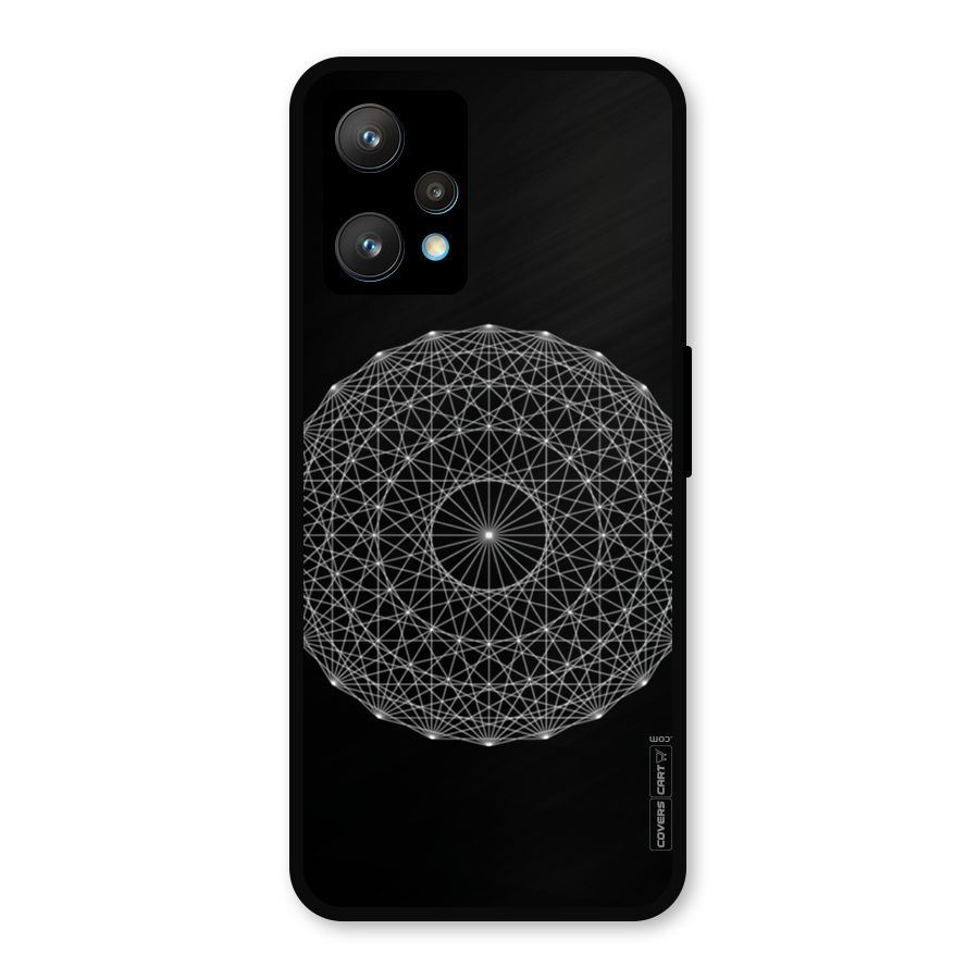 Black Clipart Metal Back Case for Realme 9 Pro Plus 5G
