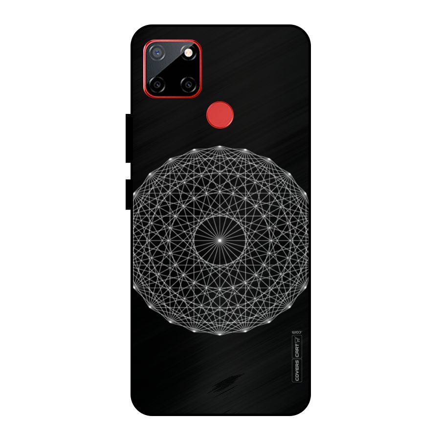 Black Clipart Metal Back Case for Realme C12