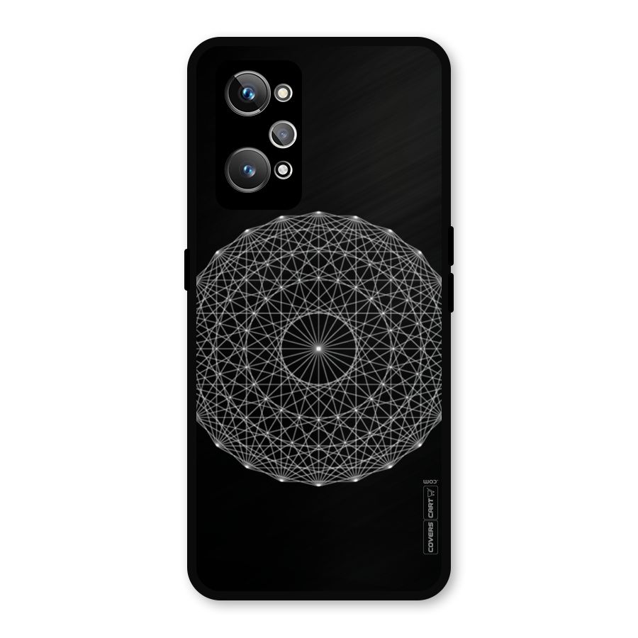 Black Clipart Metal Back Case for Realme GT Neo 3T