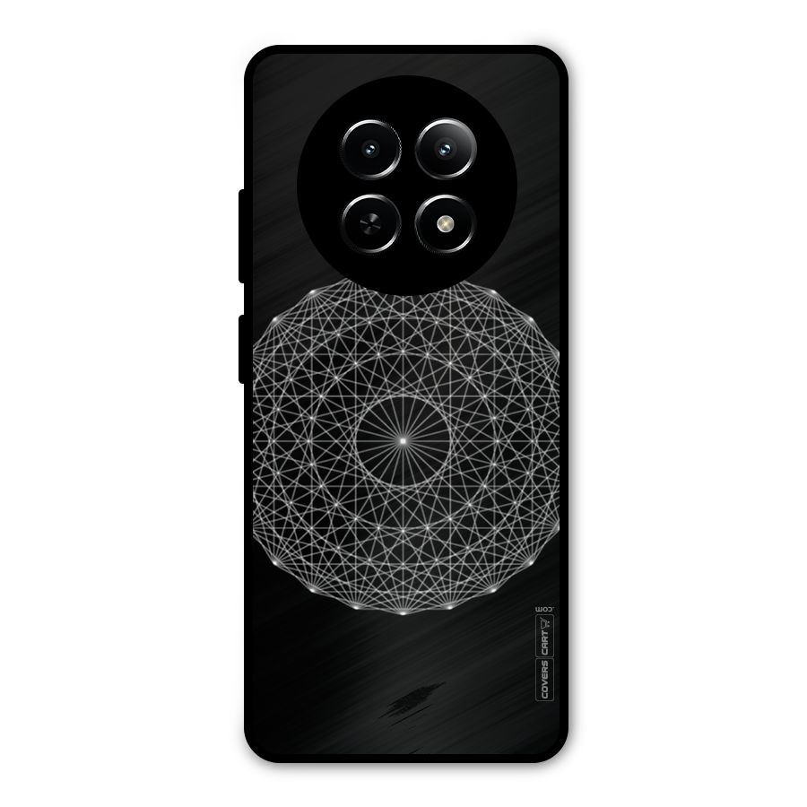 Black Clipart Metal Back Case for Realme Narzo N65
