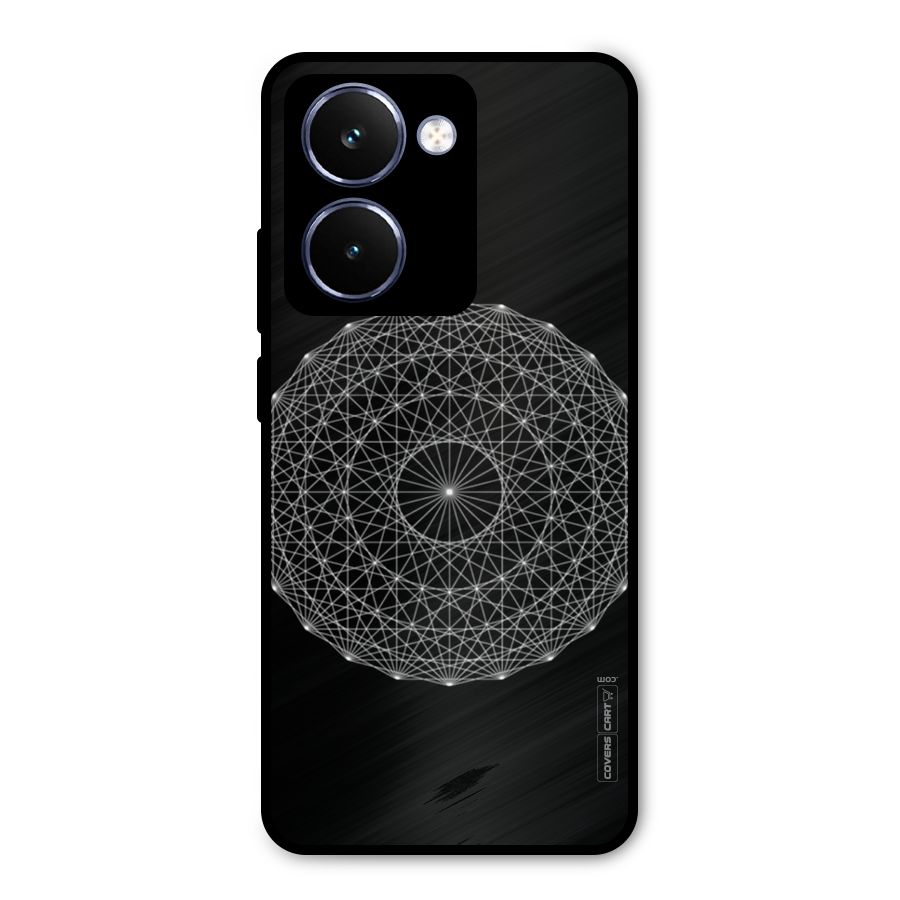 Black Clipart Metal Back Case for Realme P3 Ultra