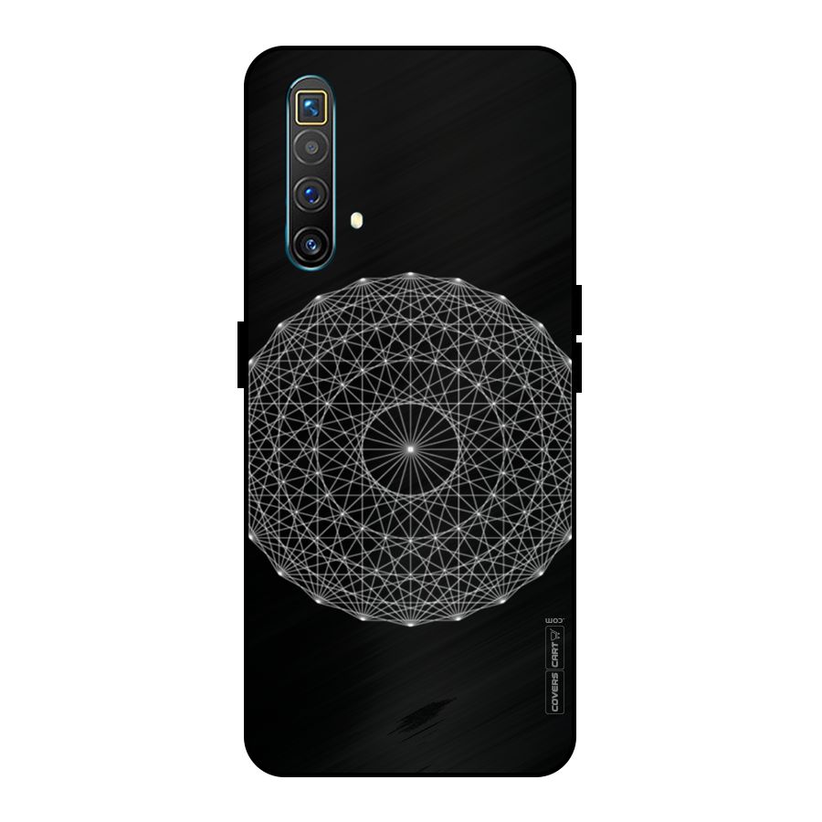 Black Clipart Metal Back Case for Realme X3