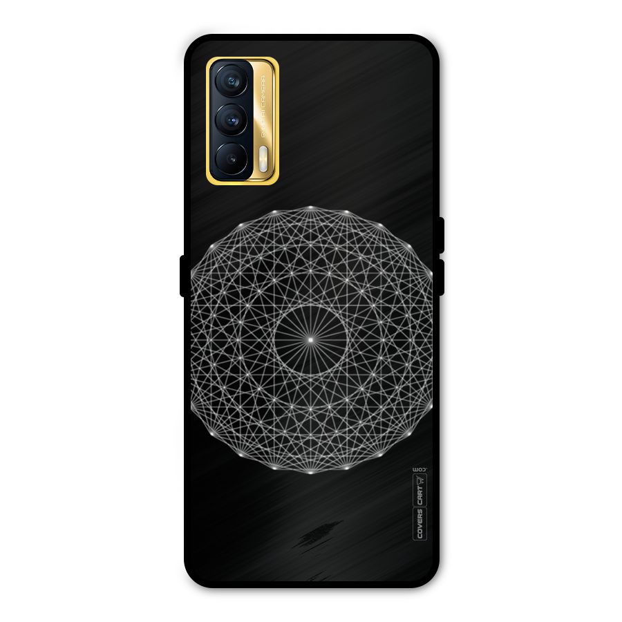 Black Clipart Metal Back Case for Realme X7