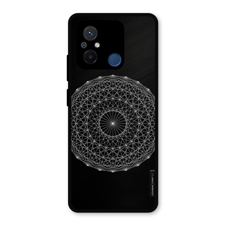 Black Clipart Metal Back Case for Redmi 12C