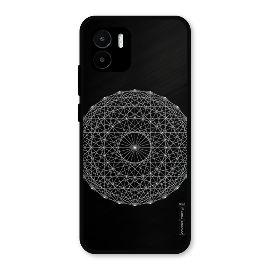 Black Clipart Metal Back Case for Redmi A2