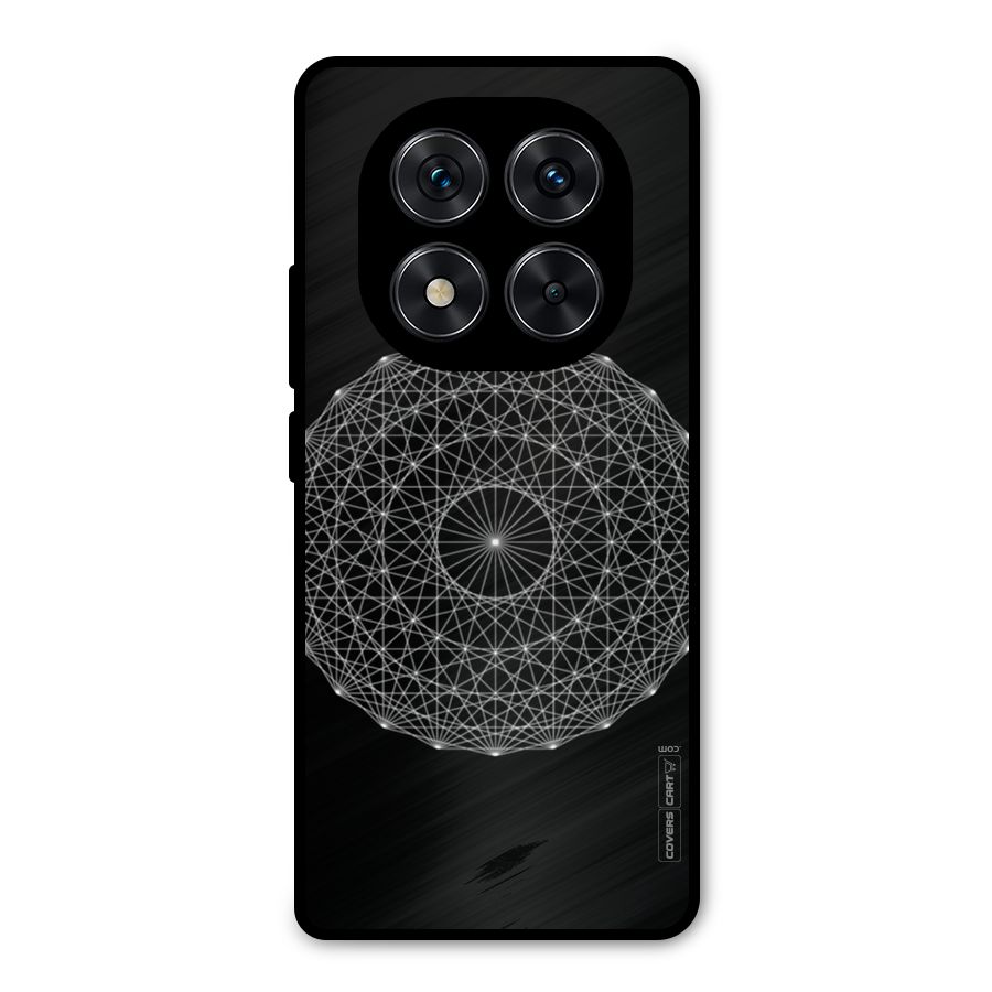 Black Clipart Metal Back Case for Redmi Note 14 Pro 5G