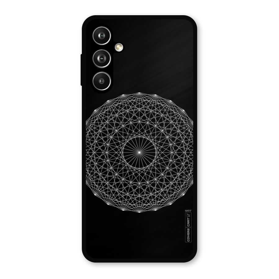 Black Clipart Metal Back Case for Samsung Galaxy M54