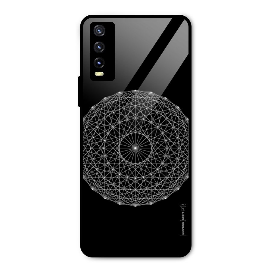 Black Clipart Metal Back Case for Vivo Y20t