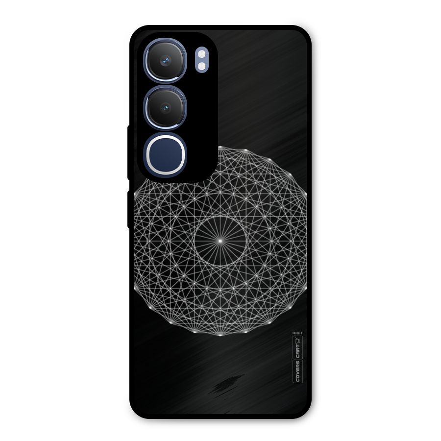 Black Clipart Metal Back Case for Vivo Y29