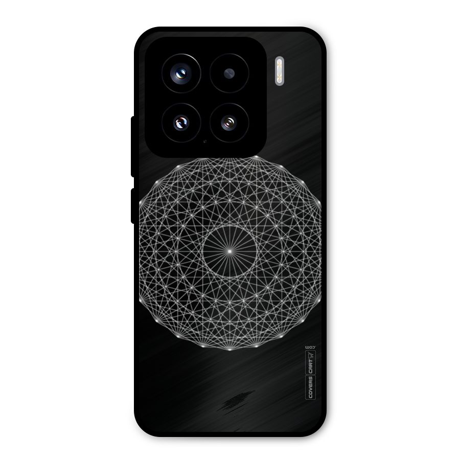 Black Clipart Metal Back Case for Xiaomi 15