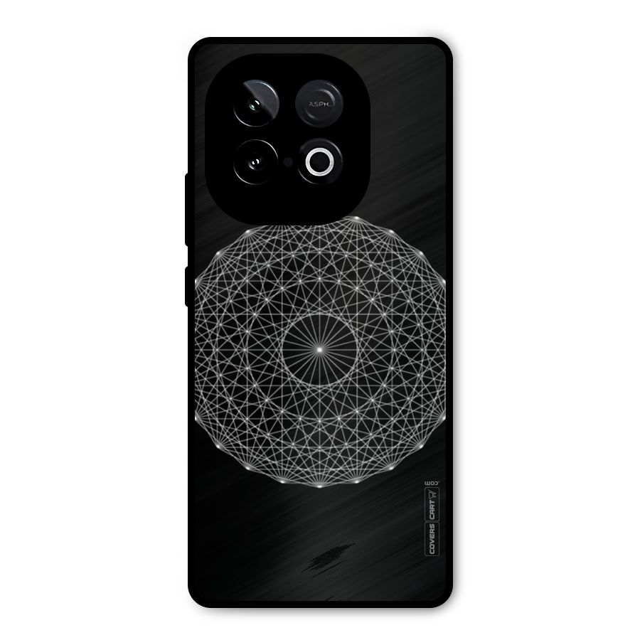 Black Clipart Metal Back Case for iQOO Neo 10