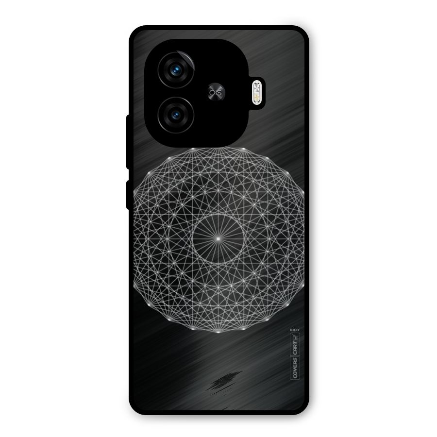 Black Clipart Metal Back Case for iQOO Neo 10R