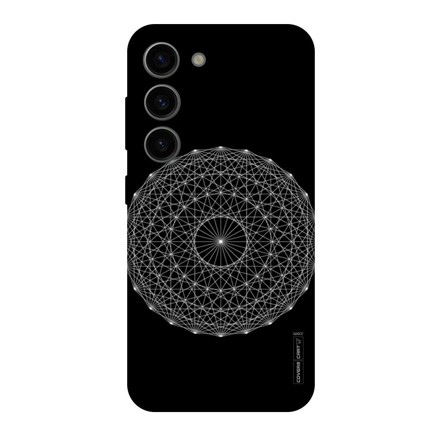Black Clipart Original Polycarbonate Back Case for Galaxy S23